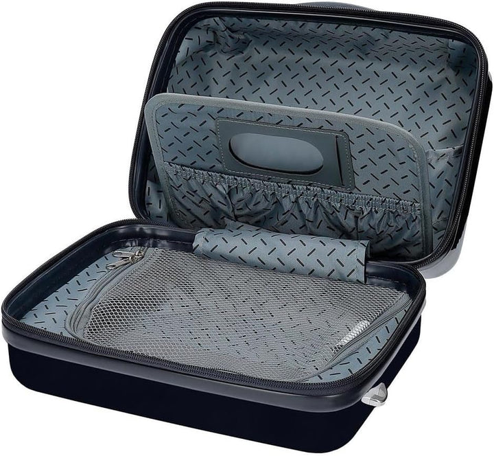 Pepe Jeans Emi Anpassungsfähiger Schönheitsfall Blau 29x21x15 cms ABS ABS-Toilettentasche, ABS-Toile