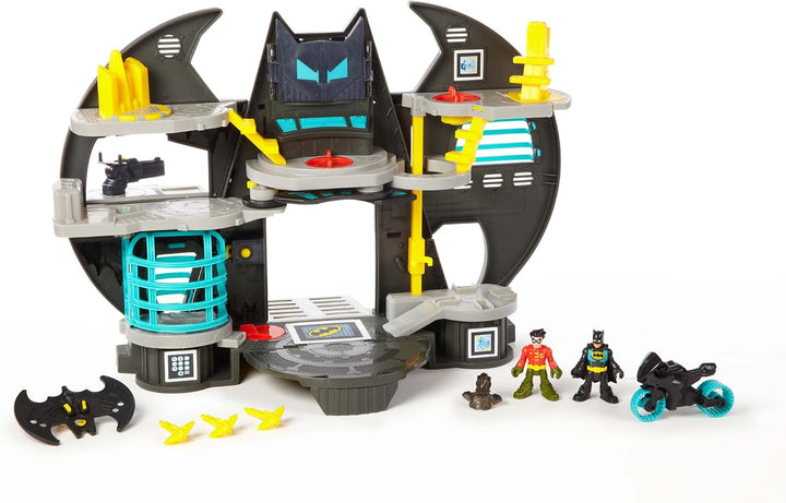 Imaginext X7677 Batman Batcave Playset with Batman and Robin Figures, Command Centre, Darts Launcher