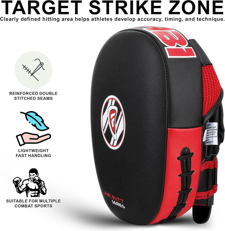 Farabi Sports pratzen Boxen Echtes Leder Air Boxen Mitts MMA Muay Thai Punching Kickboxen handpratze
