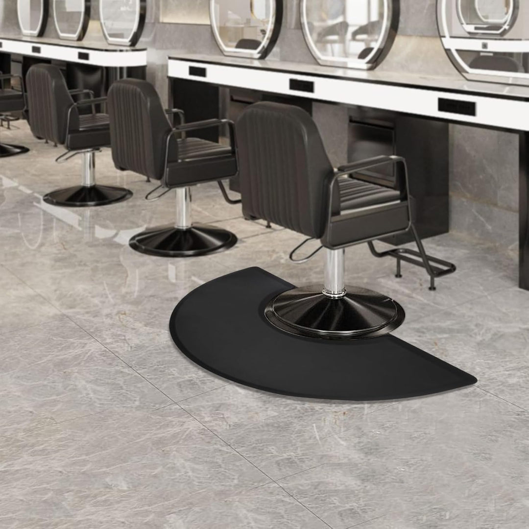 Salonmatte Halbrunde Salonmatten 90x150cm Anti-Ermüdungs-Bodenmatte Salon Barber Floor Standing Supp