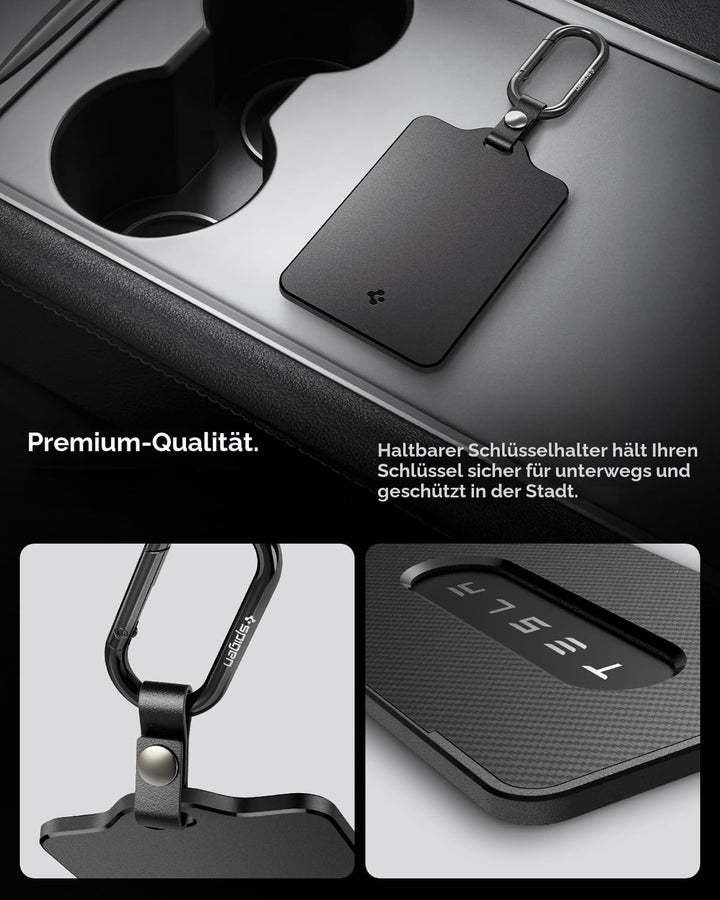 Spigen Schlüssel Karten Halter für Tesla Model Y (~2026 Juniper) Model 3 (~Highland 2025 2026) S X,