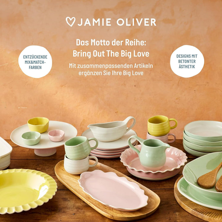 Jamie Oliver Big Love Alleskönner-Brett, FSC-Mangoholz, Holzbrett mit Geätztem Rand, Servierbrett, 4