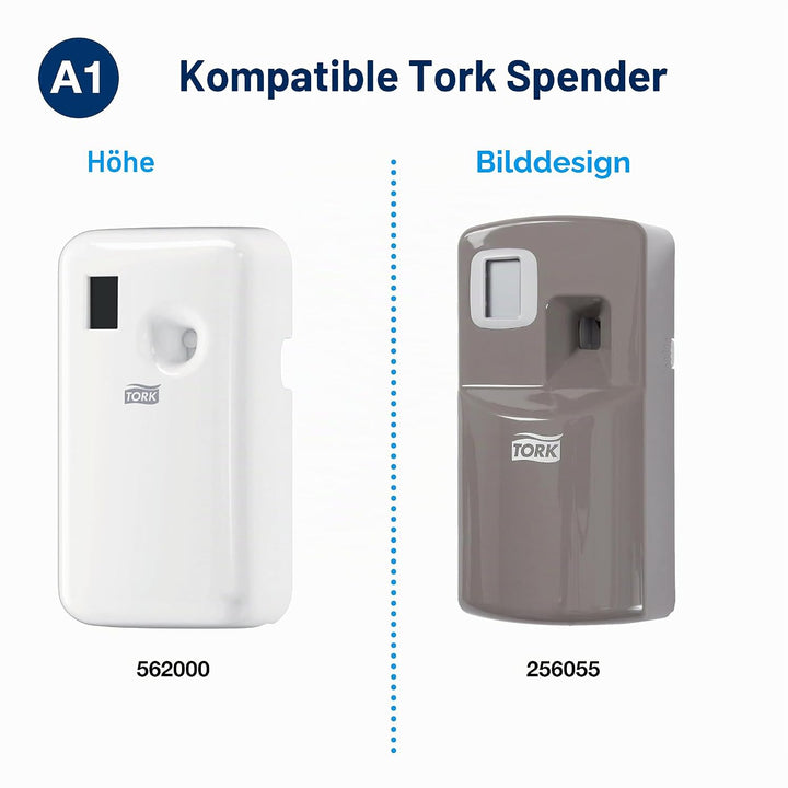 Tork Lufterfrischer Spray mit Zitrusduft A1, Flexible Einstellung, 12 Nachfüllungen, 236050 75 ml (1