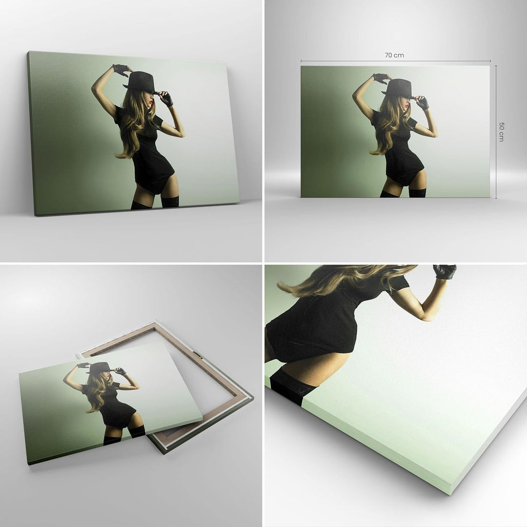 Bilder auf Leinwand Schönheit club tanz disco Leinwandbild 70x50cm Wandbilder Dekoration Wohnzimmer