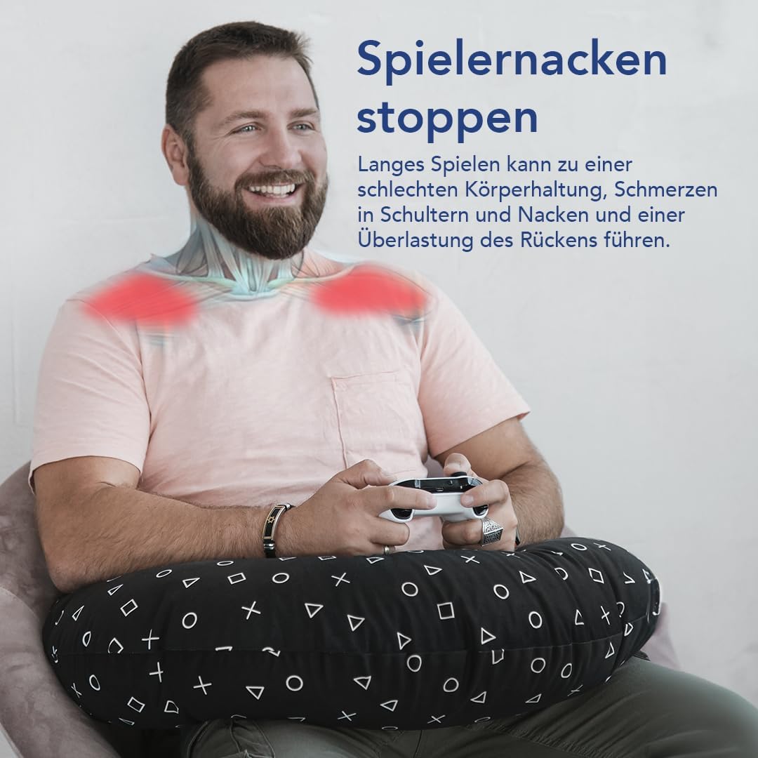 MKS Gaming Kissen für Sofa, Bett &amp; Stuhl | Gamer Kissen für Jugendliche &amp; Erwachsene | Entlastung fü