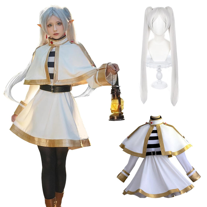 CR ROLECOS Anime Set Frieren auf der Beerdigung Himmel Cosplay Kostüm Outfit Frieren, Himmel,Heiter,
