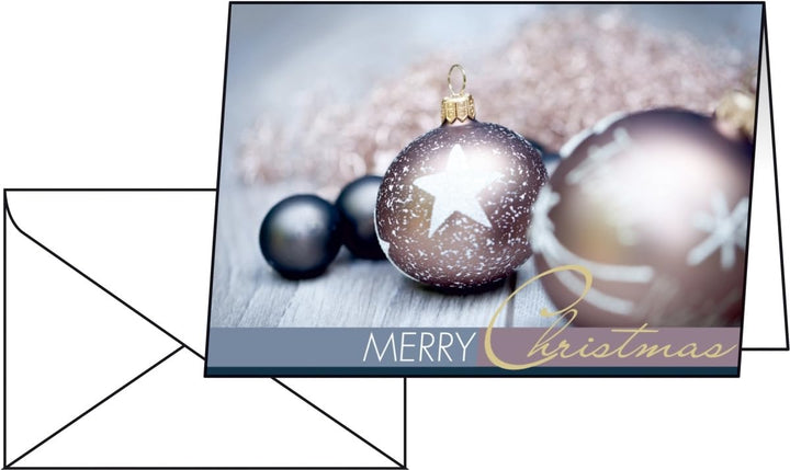 SIGEL DS024 Weihnachtskarten Set mit Umschlag | A6 | 25 Stück "Exquisite" | ideal zum Bedrucken, Exq