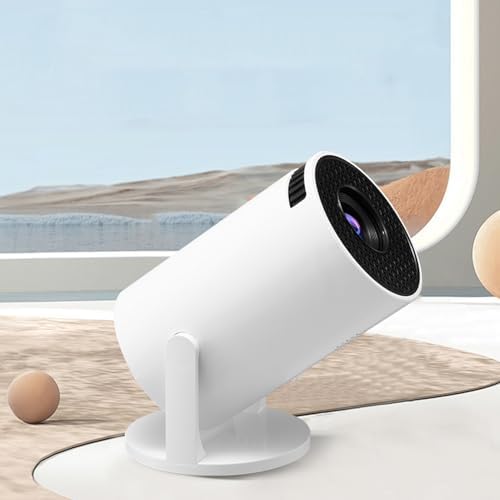 Kleiner Projektor mit WLAN, 1080P-Unterstützung, Tragbarer Projektor, 270° Verstellbarer LED-Filmpro