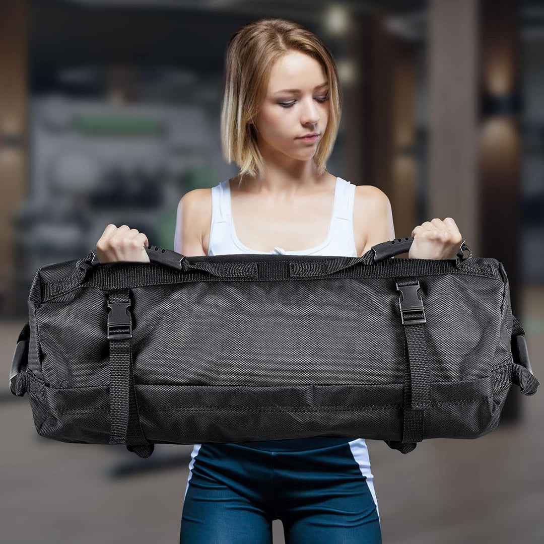 GOPLUS Gewichtssandsäcke Einstellbar, Trainingssandsack inkl. 6 x 4,5 kg Sandsack 6 Gummigriffe und