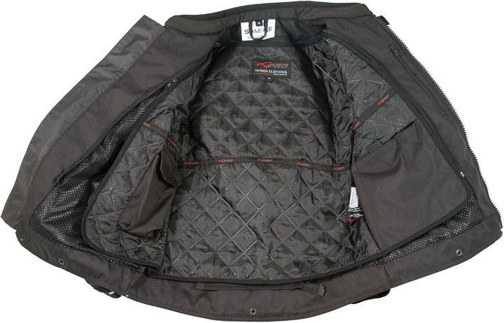 A-Pro Textil Motorrad Jacke Wasserdichte CE Protektoren Reflektirende Sport S Grau, S Grau