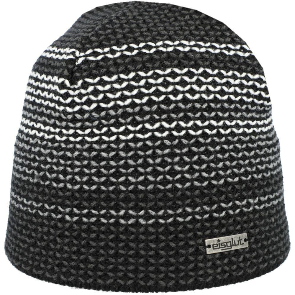 Eisglut Unisex Arrono Strickmütze, Schwarz