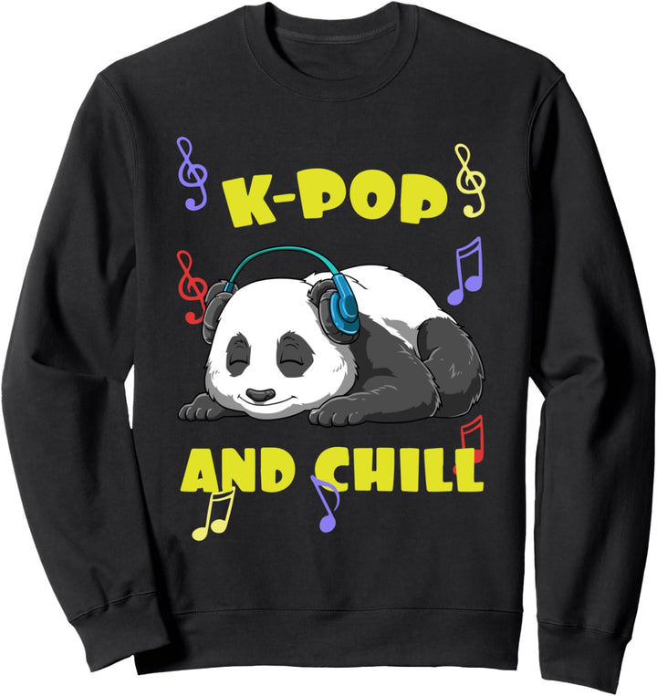 Musik K-Pop Panda Sweatshirt