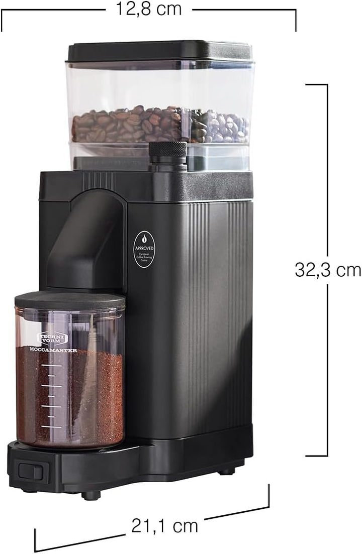 Moccamaster KM5 Kaffeemühle, Filterkaffee, Matt Black, Matt Black
