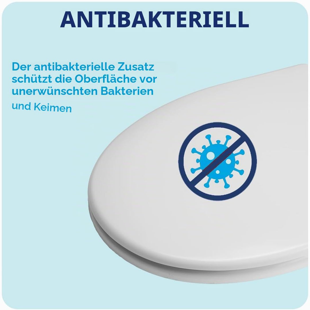 Croydex T.Seat SC Flex Fit WHT WL601722H, Kunststoff, weiss, 43 x 38 x 5 cm Standard Slow Close, Sta