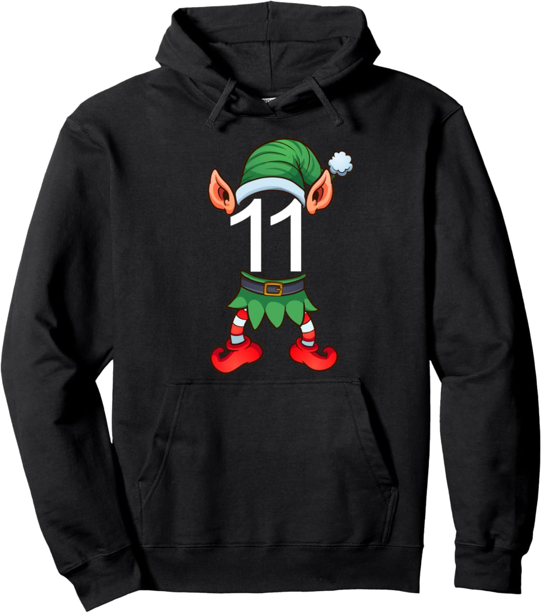 Weihnachtself 11 Wichtel Kostüm Kinder Damen Herren Pullover Hoodie