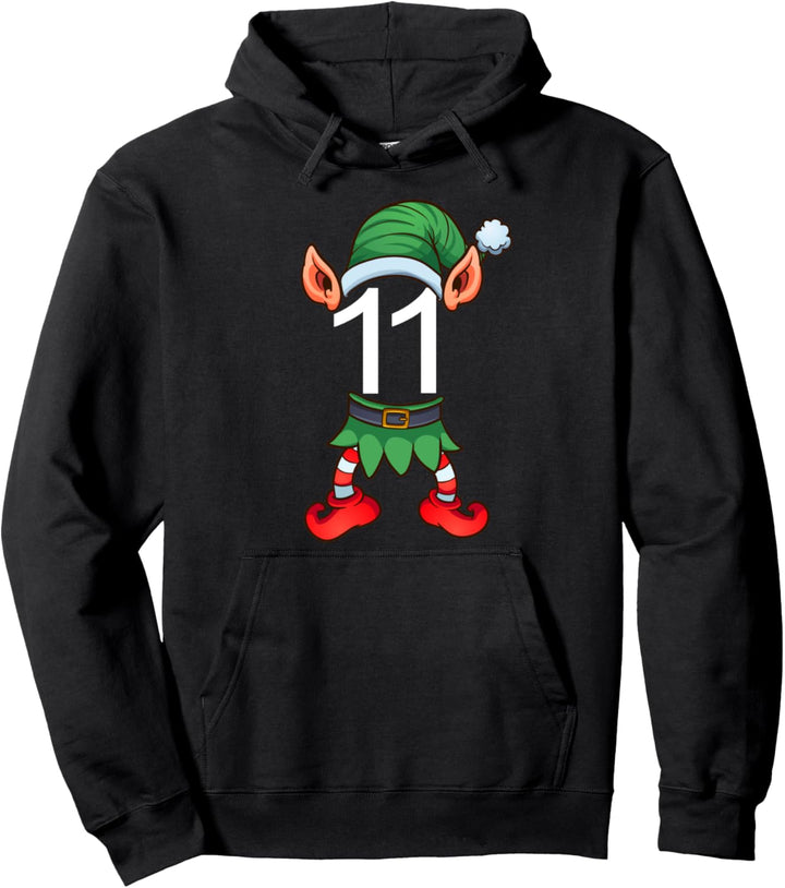 Weihnachtself 11 Wichtel Kostüm Kinder Damen Herren Pullover Hoodie