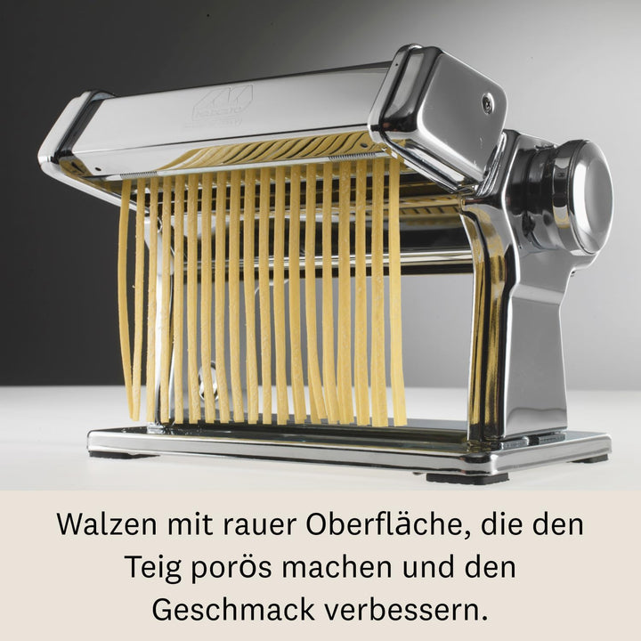 Marcato Nudelmaschinen-Aufsatz, für Trenette, 3,5 mm Schnitt, verchromter Stahl, Hergestellt in Ital