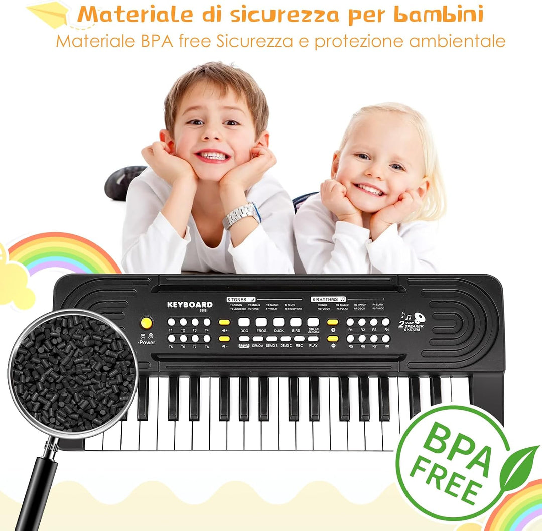 Keyboard Kinder, Klavier Kinder, Multifunktions Kinder Musikinstrumente Spielzeug, Elektronisches Kl