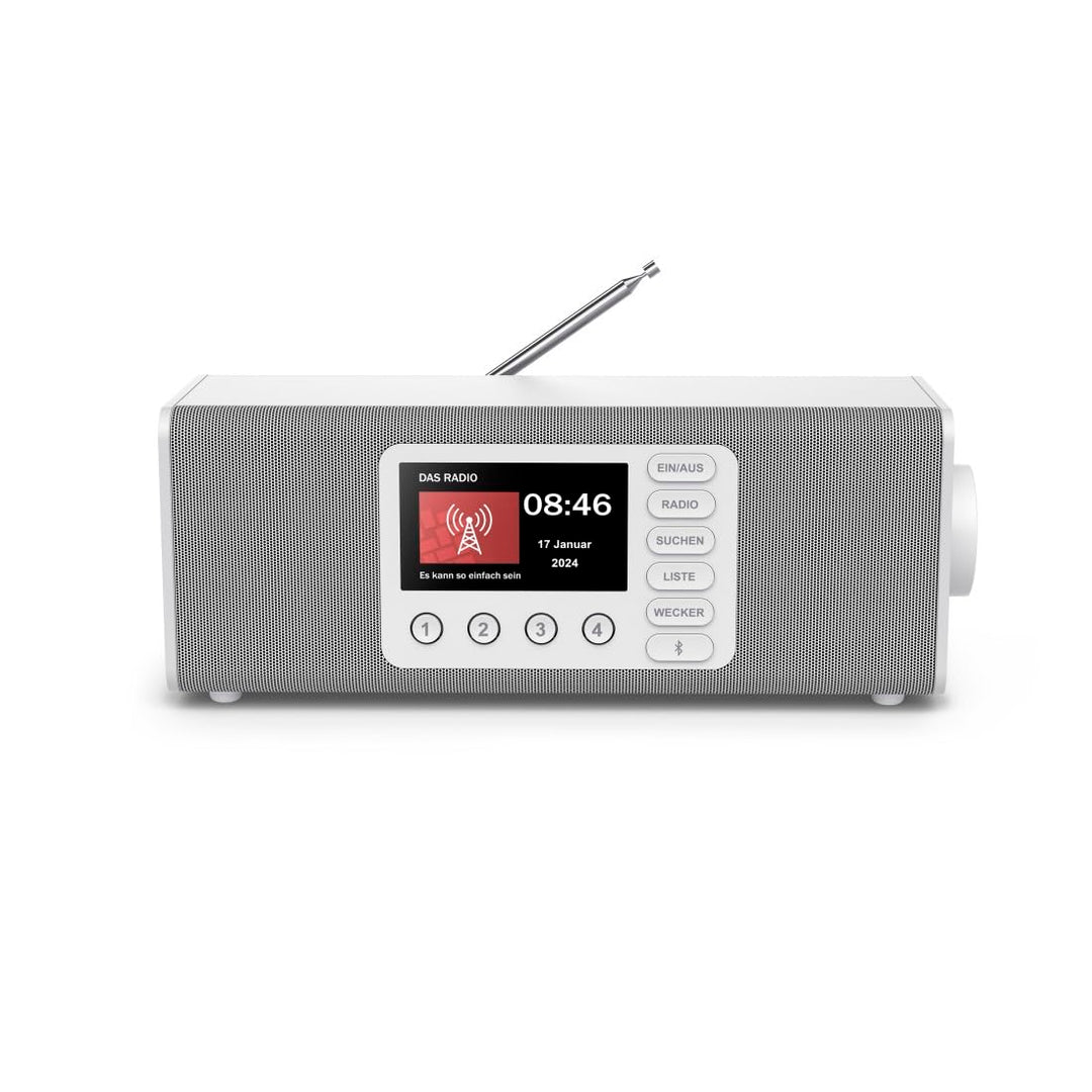 Hama Digitalradio, mit grossem Display, DAB+/FM/Bluetooth zum Streamen Nachfolger Weiss, Nachfolger