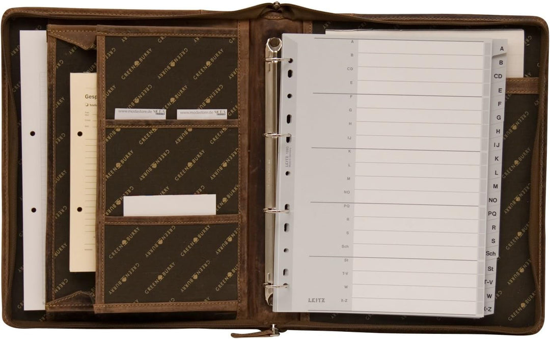 Greenburry VINTAGE 1746-25 Leder Ringmappe | Ringmuchmappe