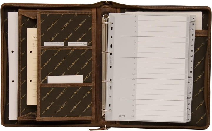 Greenburry VINTAGE 1746-25 Leder Ringmappe | Ringmuchmappe