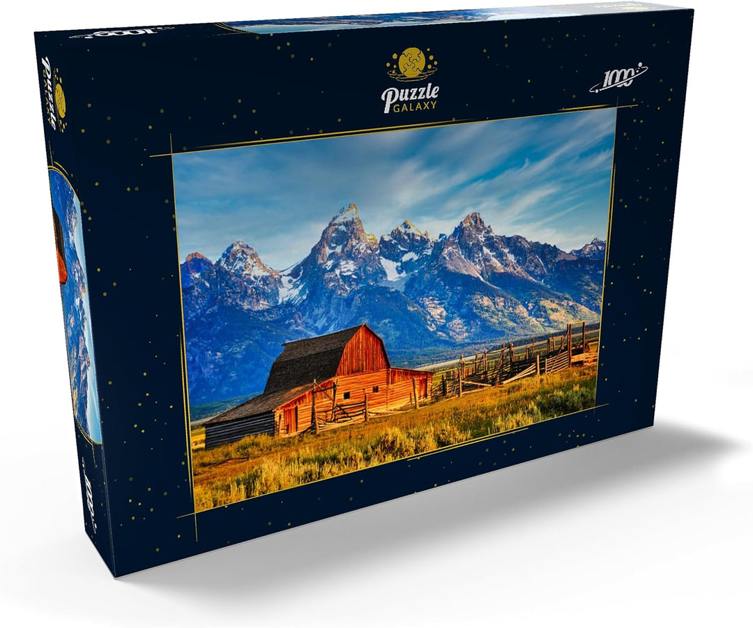 Barn on Mormon Run, Wyoming beliebte Scheune in Jackson Hole - Premium 1000 Teile Puzzle - MyPuzzle