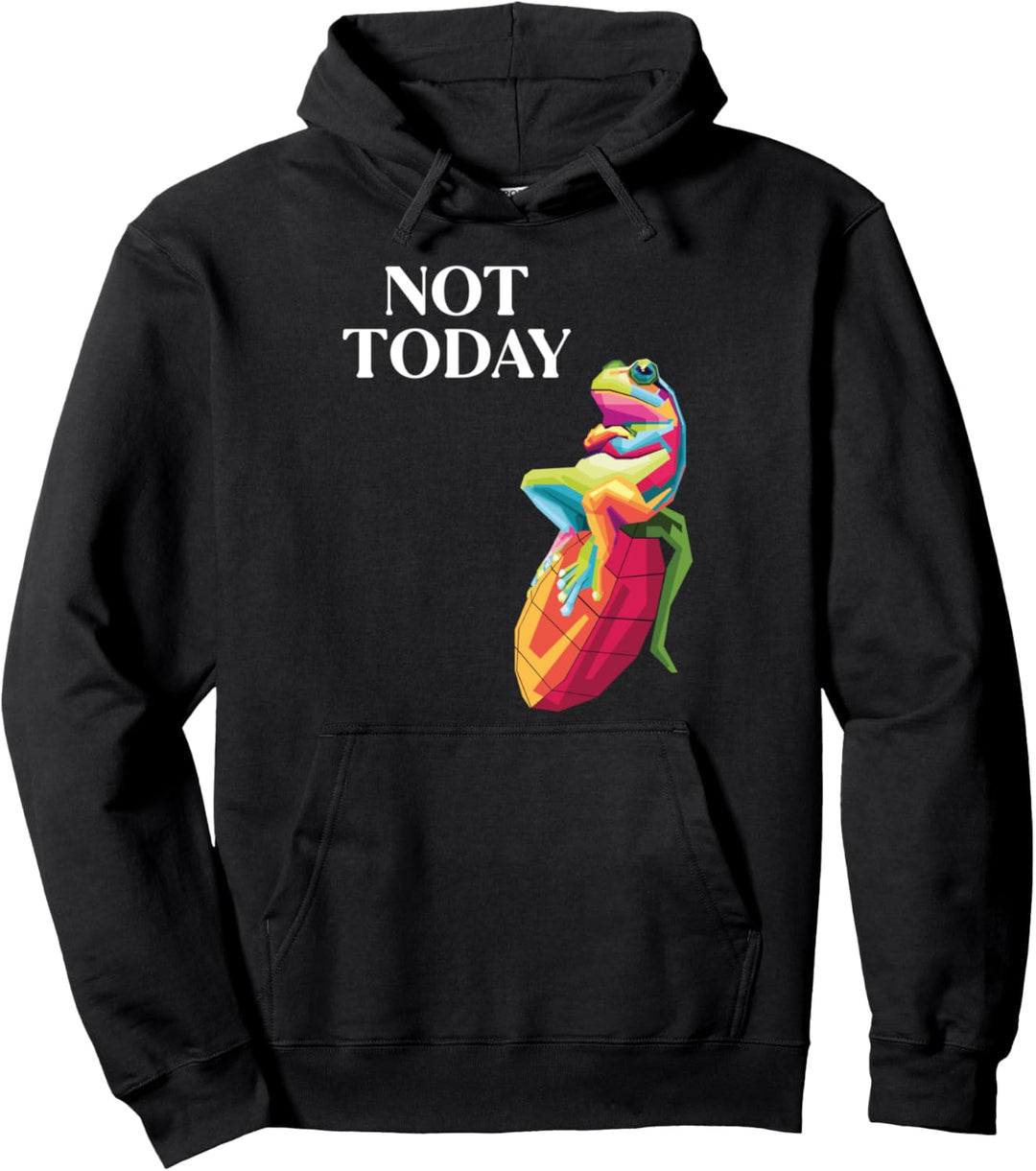 Not Today Kaulquappe Laubfrosch Kröte Froschzüchter Frosch Pullover Hoodie