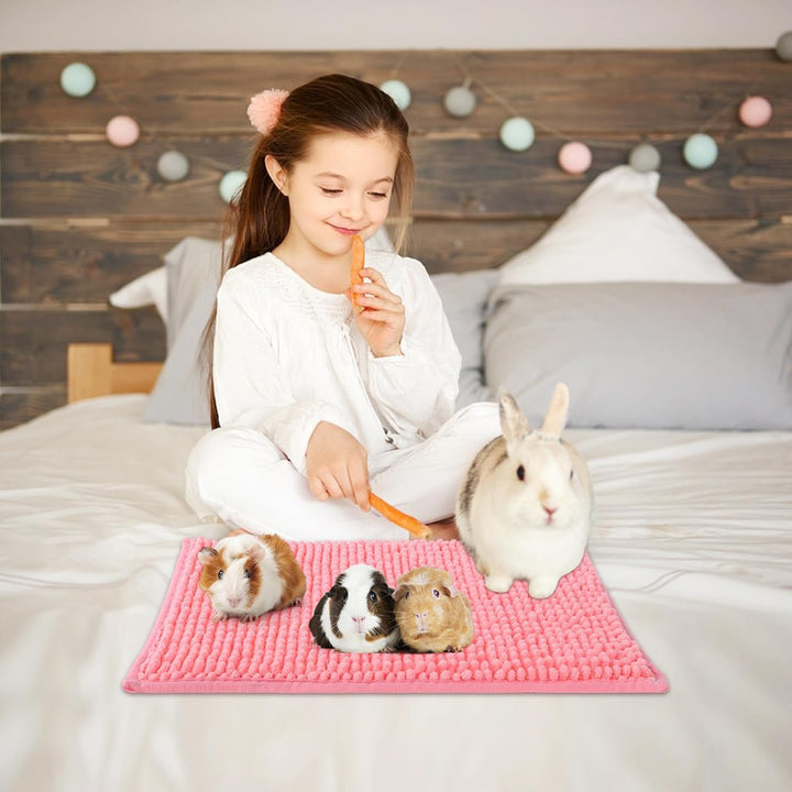 Meerschweinchen Käfigeinlage Waschbare Fleece Unterlage Wiederverwendbar und Saugfähige Pads für Kan