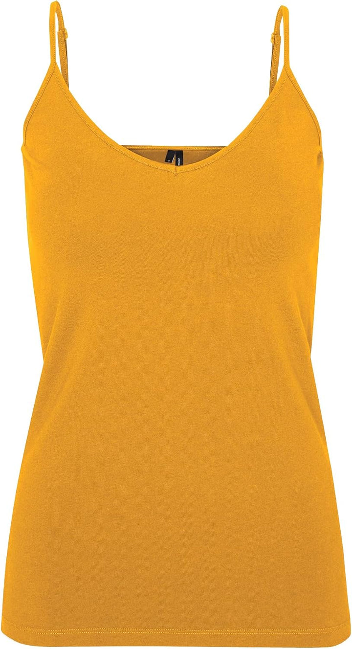 VERO MODA Damen Vmmaxi My Soft V Singlet Noos Top M Mehrfarbig (2x Dark Grey Melange, 1x Dusty Olive