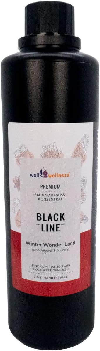Black Line Saunaaufguss Saunaduft Geschenkset 3 x 500 ml mit Green Motion, Winter Wonderland, Celebr