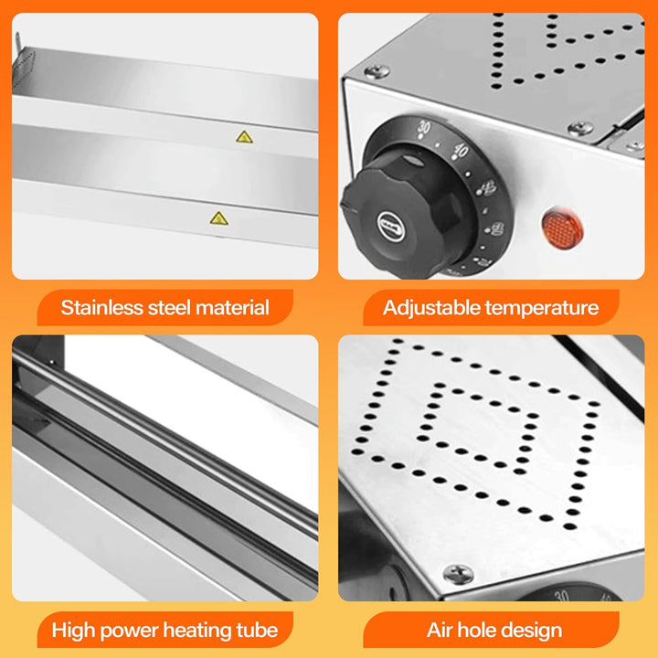 Wärmelampe Küche Gastro, Edelstahl Hängende Speisenwärmer Lampe, Kommerziell Lebensmittel Wärmelampe