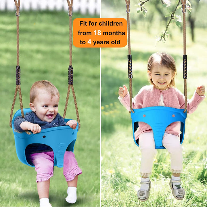 BeneLabel Schaukel Kinder, Indoor Outdoor Babyschaukel Weichen Gummi Schaukelsitz Spielplatz Gartens