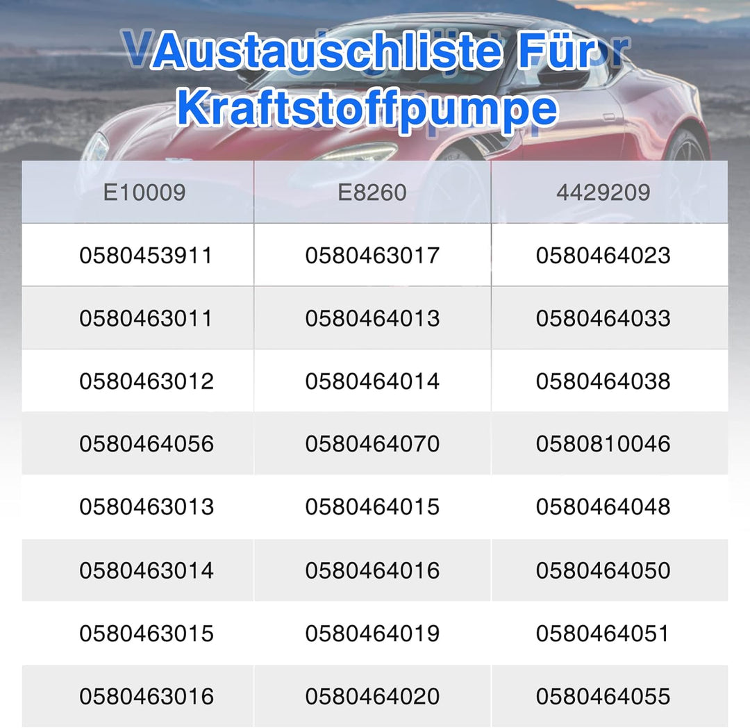 Pindex Elektrische Hochdruck-Kraftstoffpumpe 12V,Inline-Kraftstoffpumpe,Benzinpumpe für Benzin, Dies