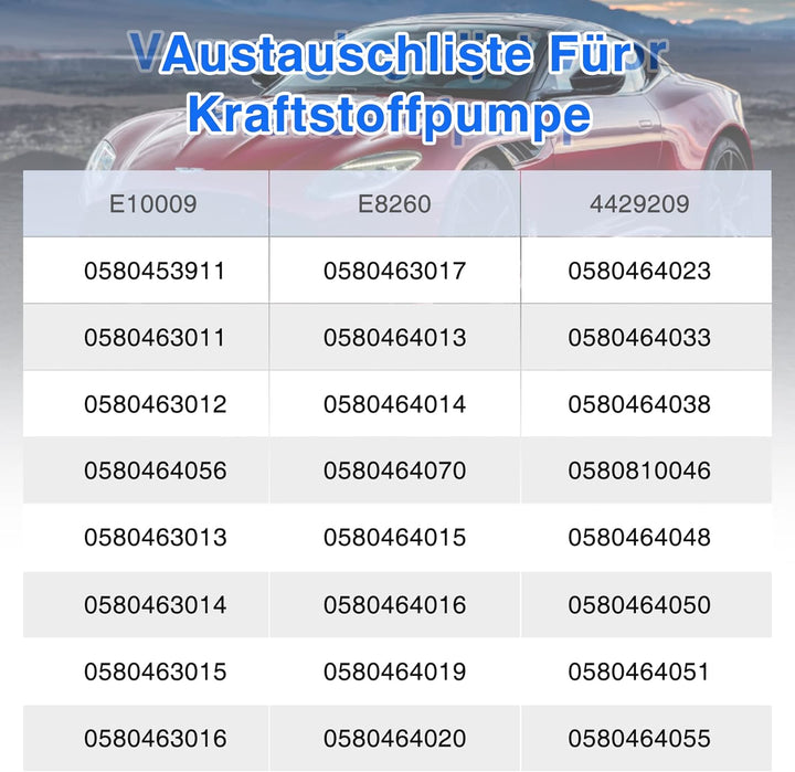 Pindex Elektrische Hochdruck-Kraftstoffpumpe 12V,Inline-Kraftstoffpumpe,Benzinpumpe für Benzin, Dies