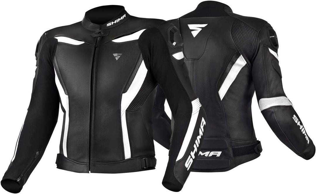 SHIMA CHASE Motorradjacke Herren -Sport Biker Lederjacke Männer Belüftet Sommer mit Schulter Schleif