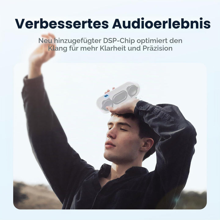 Tribit XSound Go Bluetooth Lautsprecher, 16W Klang mit tiefem Bass, 24 Std., IPX7 wasserdicht, Bluet