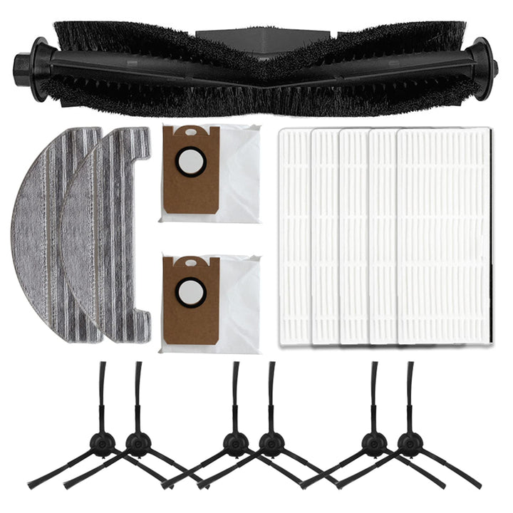 GYing Hauptrollenbürste Seitenbürste HEPA-Filter Mops Staubbeutel Roboter Staubsauger für Ultenic T1