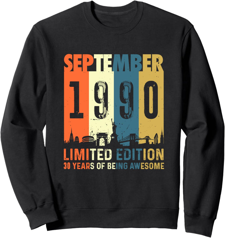 30 Limitierte Auflage, hergestellt im September 1990 30. Sweatshirt