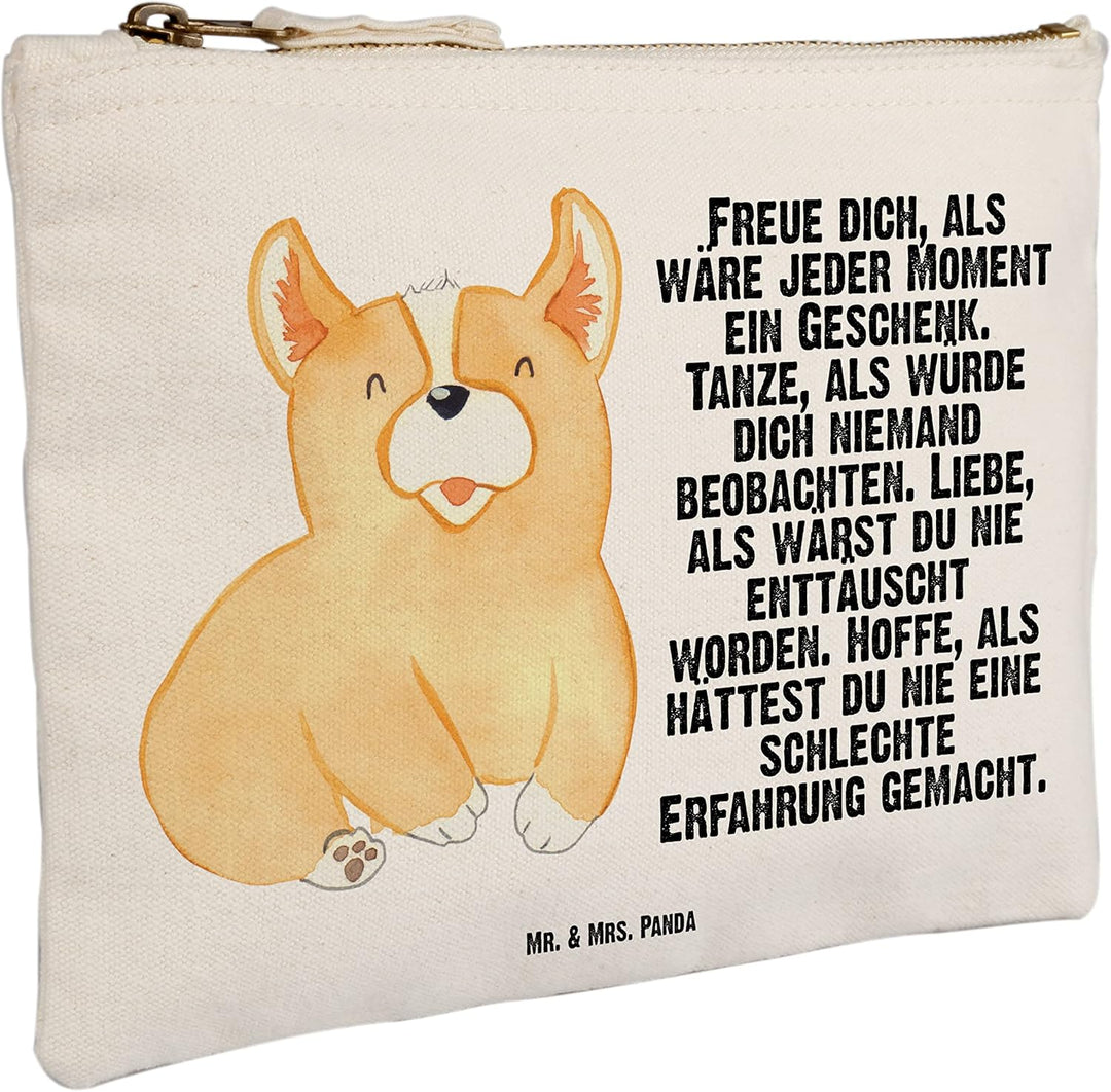 Mr. & Mrs. Panda Schlampermäppchen Corgie Grösse M - Geschenk, Lebensfroh, Mäppchen, Sprüche, Motiva