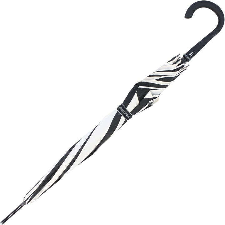 Pierre Cardin Stockschirm Damen gross stabil mit Automatik - Sunflower - schwarz-weiss, Schwarz-weis