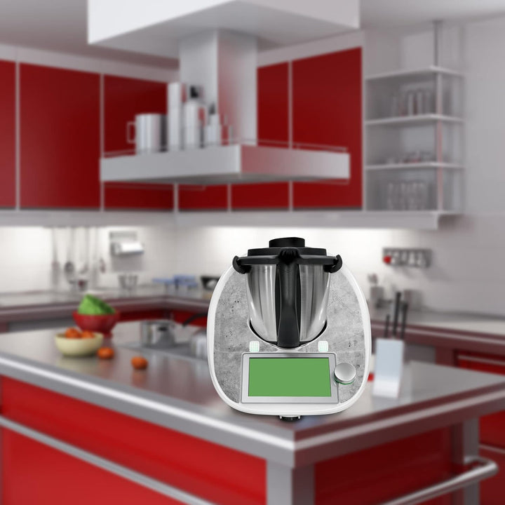 Deko Schutz Aufkleber kompatibel mit Küchenmaschine Thermomix TM6 Design Sticker Klebefolie Zubehör
