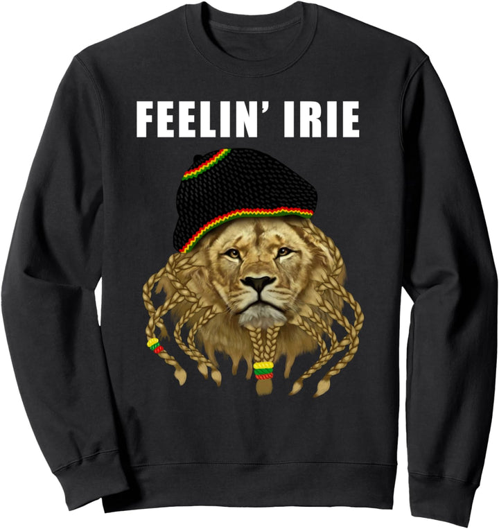 Rasvybe: Rastafari Rasta Feelin Irie Jamaica Reggae Geschenk Sweatshirt