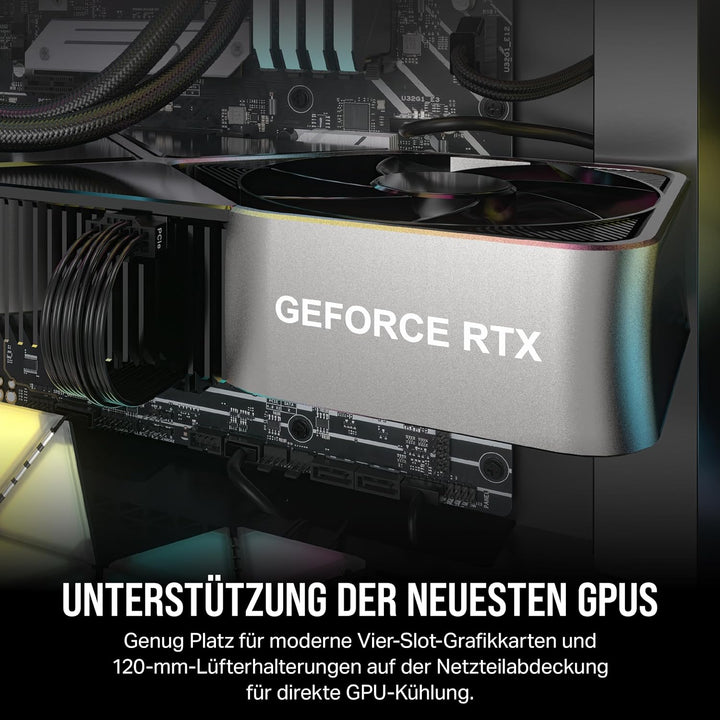 CORSAIR 3000D Airflow Mid-Tower PC-Gehäuse - 3-Pin-Lüfter - Vier-Slot-GPU-Unterstützung - Geeignet F