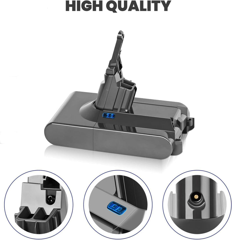 V8 Akku 6000mAh Ersatzakku für Dyson V8 Akku Li-ionen Batterie für Dyson V8 Absolute V8 Animal V8 Fl