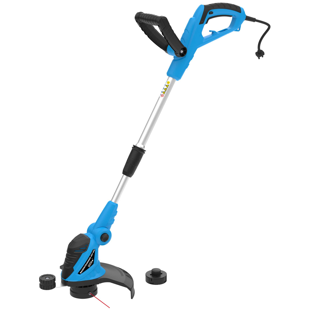 Güde 95171 Rasentrimmer GRT 550 (180 Grad drehbarem Schneidekopf, Fadenspule, 5-fach neigbarer Schne