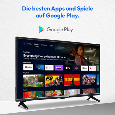 MEDION P13242 (MD 30042) 80 cm (32 Zoll) 1080p Full HD Fernseher (Android TV, Smart TV, HDR, Netflix