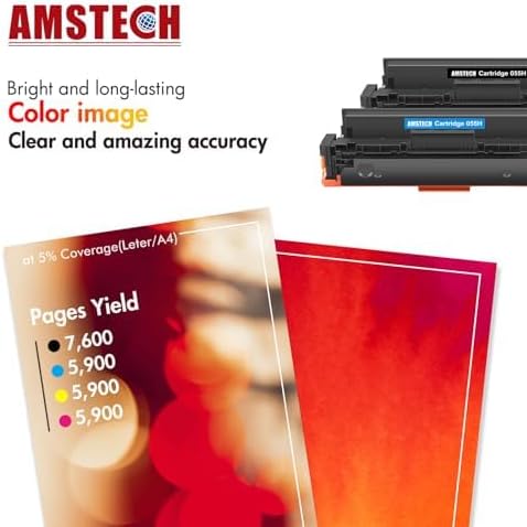 Amstech Kompatibel Toner als Ersatz für Canon 055H 055 i-SENSYS MF744Cdw MF741Cdw MF743Cdw MF745Cdw