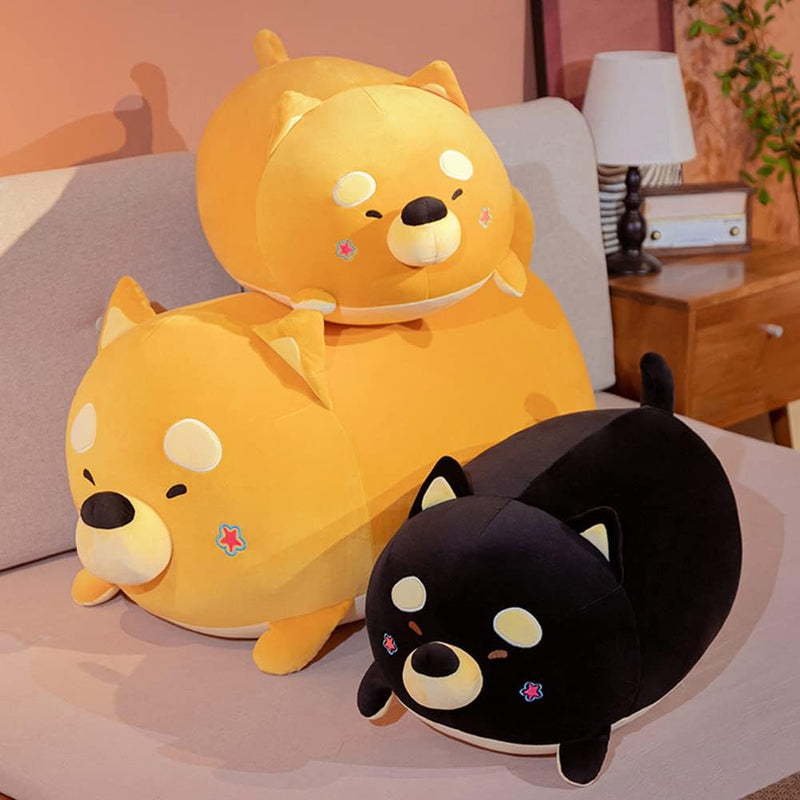 Shiba Inu Plüschtier, 60cm Süsses Hund Shiba Inu Plushie Kuscheltier Stofftier Weiches Plüschkissen