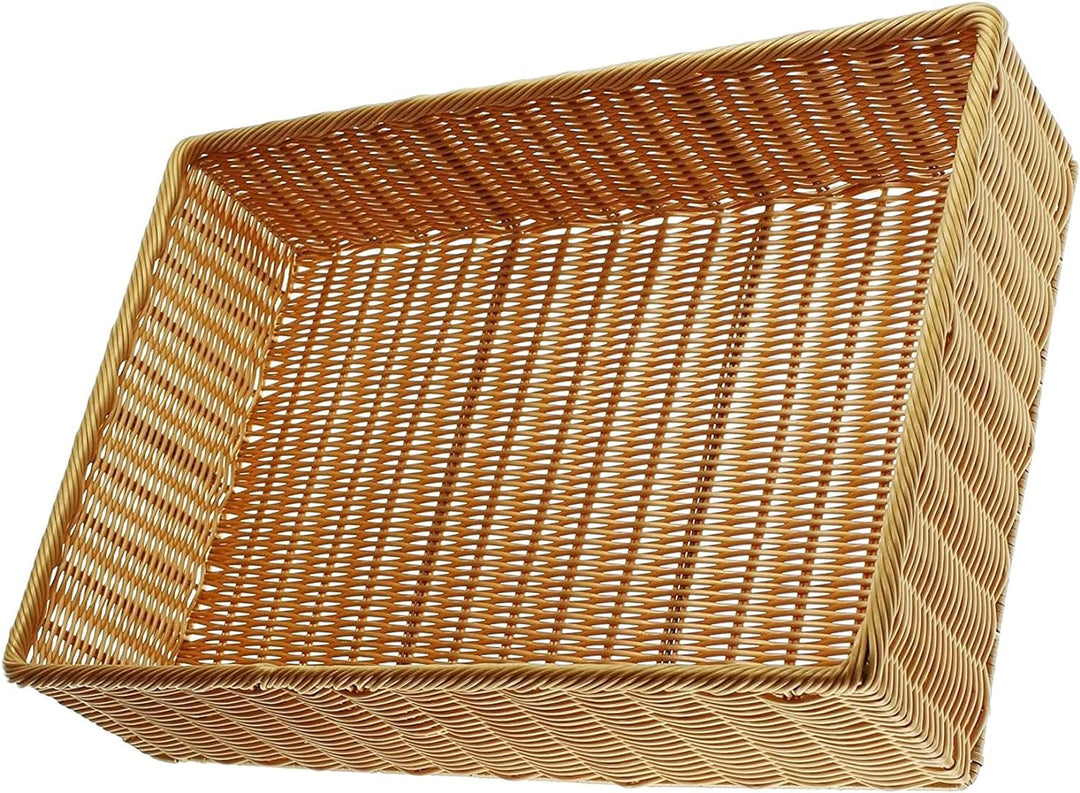 Auslagekorb aus Poly-Rattan, 60x40 cm, Regalkorb, Brotkorb, Servierkorb, Aufbewahrungskorb