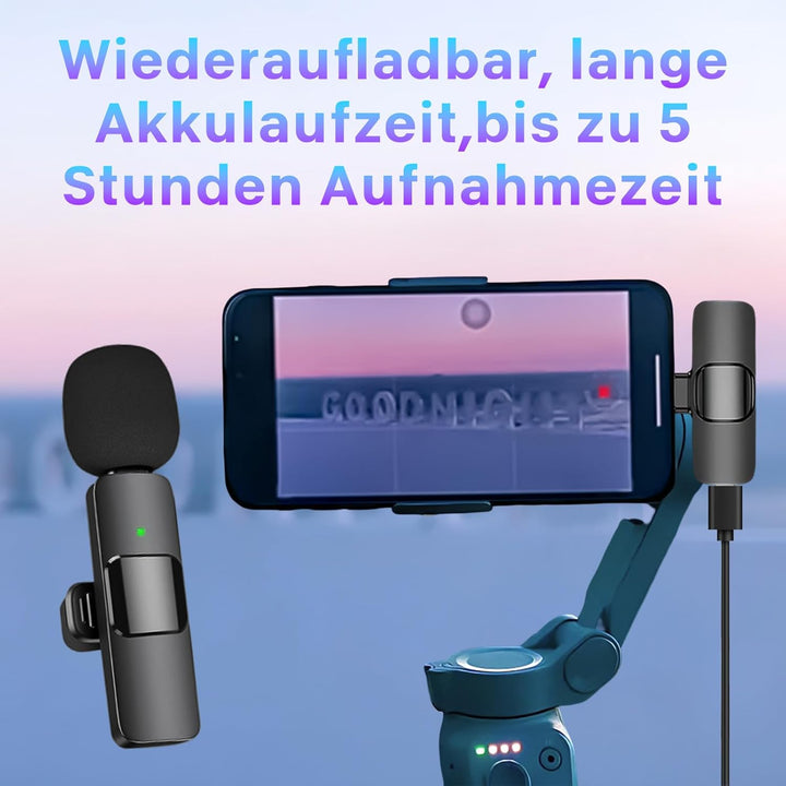 Lavalier Mikrofon USB C,Mini Mikrofon für iPhone,Android,iPad,PC,Ansteckmikrofon Recording-Equipment